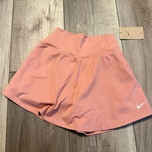 Nike Women’s Peach Pink Circle Skort with White Swoosh